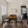dining area with seating and bright lighting